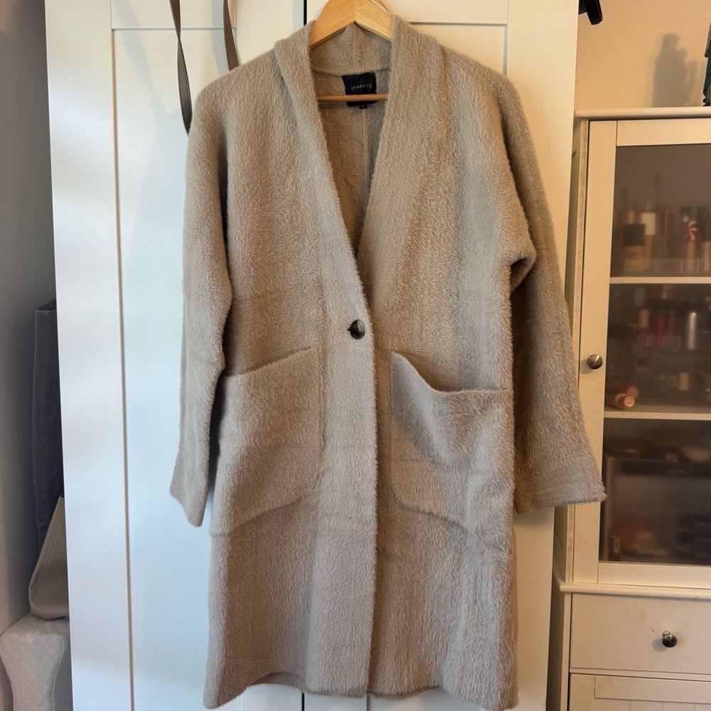 Dynamite Soft Beige Thick/Long Cardigan. Only worn once.